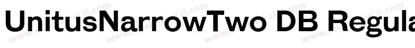 UnitusNarrowTwo DB Regular字体转换